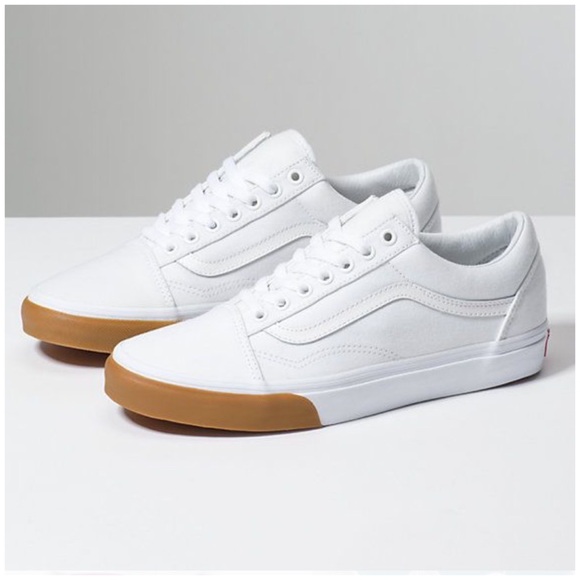 Vans Other - Vans Old Skool Gum Bumper White Shoes